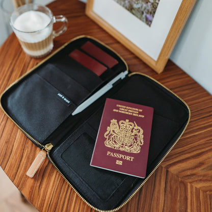 Premium Familie Paspoort Houder en Documentenorganisator voor 4
